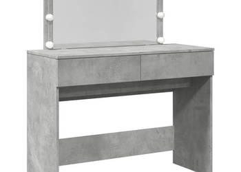 Toaletka z oświetleniem LED szarość betonu 100x40x120 cm WM-848209
