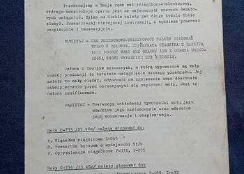 Instrukcja obsługu wału przegubowo - teleskopowego do ciągnika. Lata 70-e.