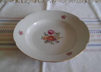 porcelanowa patera, bogato zdobiona, cudo, Chodzież
