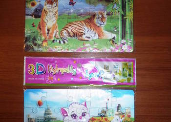 Puzzle 24 elementy Samoloty 3D Zwierzęta i inne