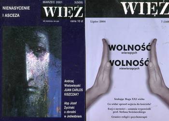 Więź miesięcznik 2004 nr 7(549) + 2001 nr 3(509)