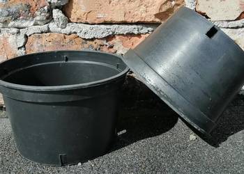 Doniczki produkcyjne czarne 3LSPB, 20cm, TWARDE 3 L