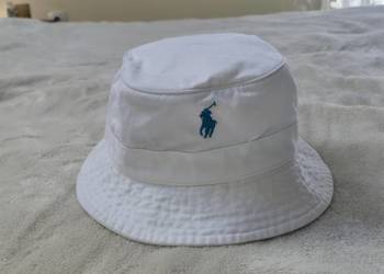 Nowy biały kapelusz bawełniany bucket Ralph Lauren rozmiar S/M