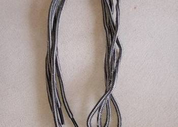 sznurówki sznurowadła wiązadła 2 szt. 95 cm czarno-szare okrągłe