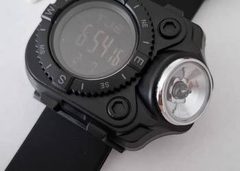 Nowy zegarek z latarką survival marki SKMEI 2187 kolor czarny