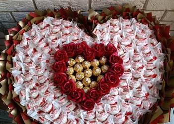 Bukiet słodyczy Bukiet na Dzień Mamy Prezent dla mamy Słodki box