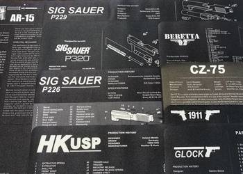 Mata do czyszczenia broni motyw Glock Beretta Sig Sauer H&K CZ
