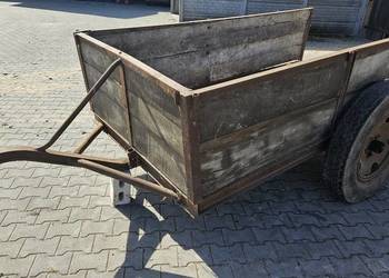 wózek jednoosiowy kibitka mała przyczepka lekka