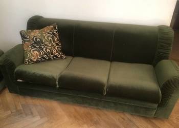 Komplet wypoczynkowy welurowy