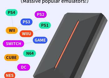Dysk do gier retro 500GB Launchbox 3700 gier Plug&Play 14 emulatorów