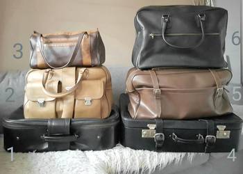 》 TORBA PRL walizka podróżna lekarska stara retro vintage