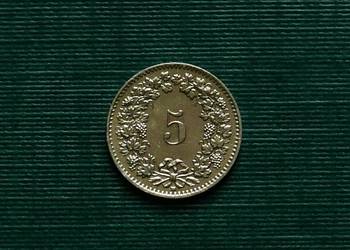 SZWAJCARIA - 5 rappenów, 1993r