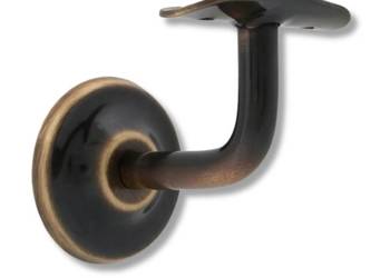 Wspornik Poręczy Patyna Uchwyt do Mocowania Balustrada Schodowa Okrągła