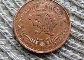 Bośnis i Hercegowina 50 Fenigów 1998r