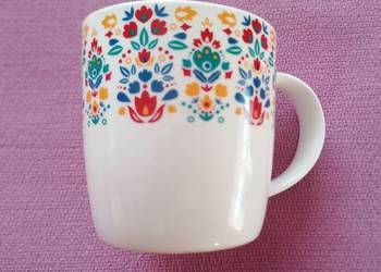 Kubek ceramiczny FOLK 350ml.Garnuszek.