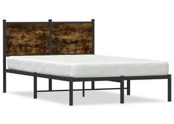 Łóżko Czarne Metalowe Rama Łóżka Metalowa Ze Stelażem 120x200 cm WM-4007665