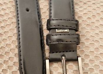 pasek męski czarny skóra Laconga 104cm