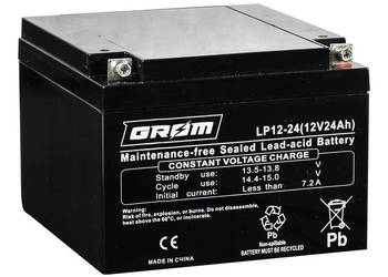 Akumulator 12V 24Ah GROM LP12-24