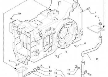 New Holland T6010 Korpus przekładni 84312084