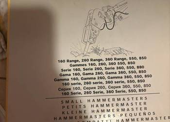 Instrukcja obsługi młot kompaktowy hydrauliczny 160 260 360 550 850