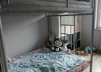 Łóżko piętrowe metalowe 140x200