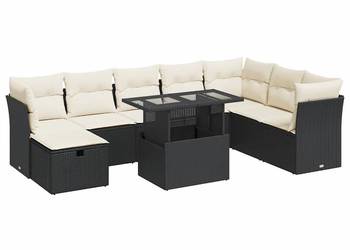 vidaXL 9-cz. zestaw wypoczynkowy do ogrodu, (SKU:3327796