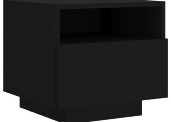 Szafka nocna z podświetleniem LED czarna 40x39x37 cm WM-836800