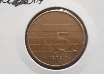 5 Guldenów Holandia 1989 r.