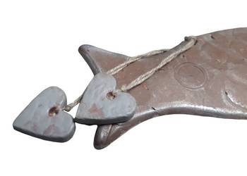 Rybka ceramiczna ręcznie wykonana.