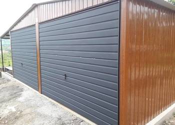 Garaż Blaszany 6x5 Drewnopodobny Złoty Dąb/Garaże Blaszane - GRZYWSTAL
