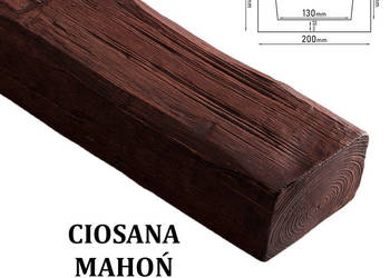 Belka Rustykalna Ciosana 20x13 cm MAHOŃ