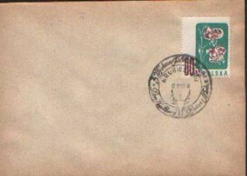 Kop. okol. " 3 Wyst. Filatel. Hrubieszów "  1957