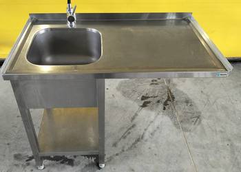 Zlew gastronomiczny 111x60x90 z miejscem na zmywarkę