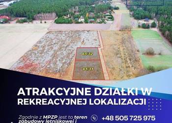 Działki letniskowe - 1 km od jeziora, 2 km od rzeki