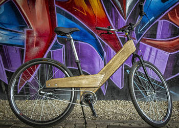 Rower z drewna