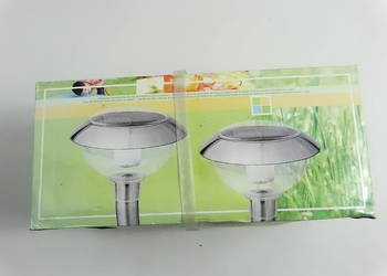NOWE Lampy Solarne LED – Komplet 2 szt. – Stal Szlachetna
