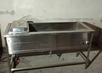 Bemar wolnostojący stal nierdzewna 4x GN1/1 o wymiarach 160cm x 65cm