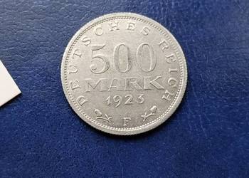 Stare monety 500 mark 1923 F Niemcy