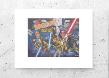 star wars plakat A4, rebelianci gwiezdne wojny plakat, plakat dla chłopca