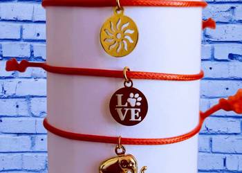 Bransoletka regulowana z zawieszką