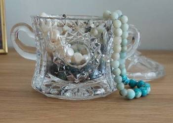 Kryształową cukierniczka pojemnik