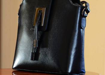 Piękna Stylowa Damska Torebka Skórzana BORSE IN PELLE Super Wykonanie