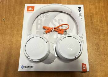 Słuchawki bezprzewodowe nauszne JBL Tune 510BT – Białe