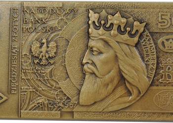 MEDAL - NUMIZMAT - SZTABKA - BANKNOT - 50 ZŁ(K45)