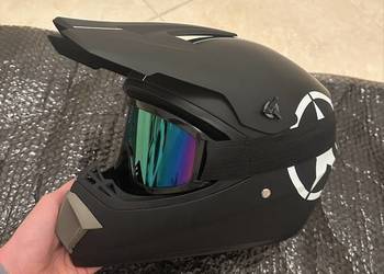Kask motocyklowy full-face cross enduro ATV quad + gogle rozmiar L