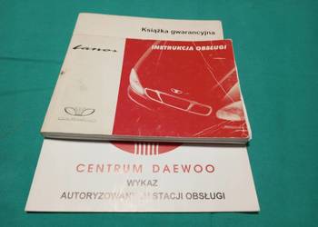 DAEWOO LANOS Instrukcja Obsługi książka serwisowa KOMPLET 2002 SALON POLSKA