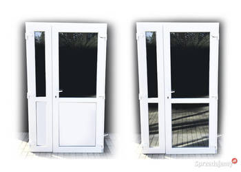 Ciepłe drzwi PCV 140x210 wzmacniane