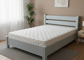 Nowe własnoręcznie postarzane szczotkowane łóżko na zamówien