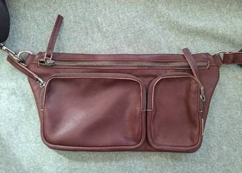 Skórzana torba Ecco crossbody saszetka na ramię nerka skóra