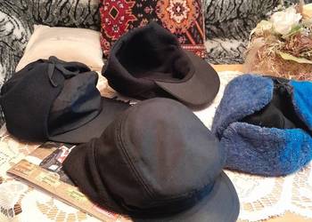 Czapki czapka uszatka na zime z prl